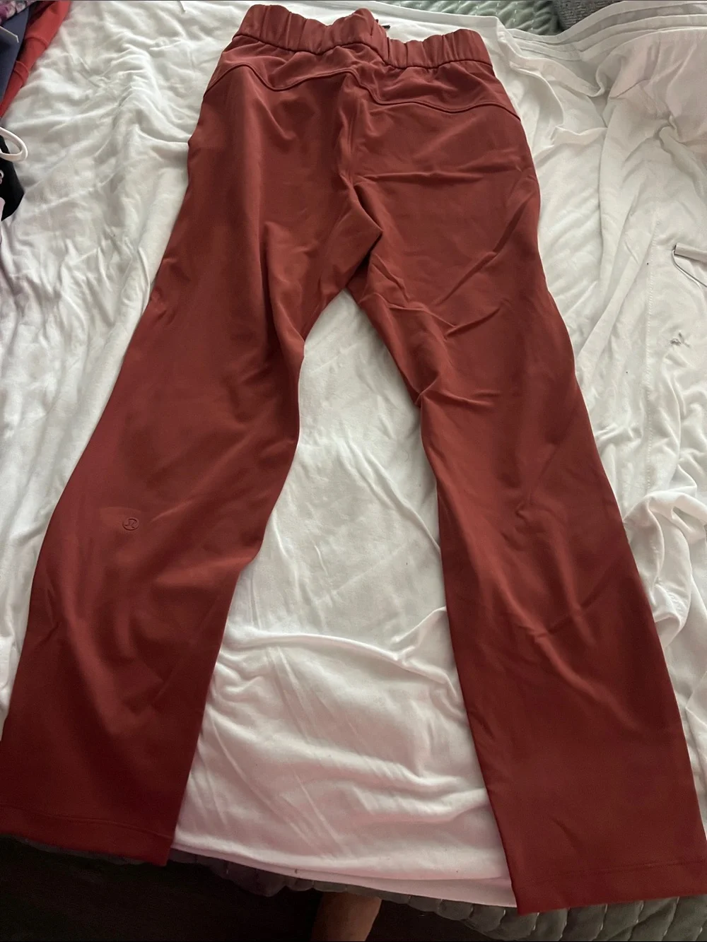 Lululemon Casual Drawstring Metro Pants in Rust